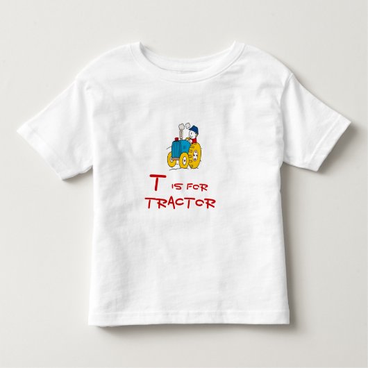 T is voor trekker kinder shirts (Voorkant)
