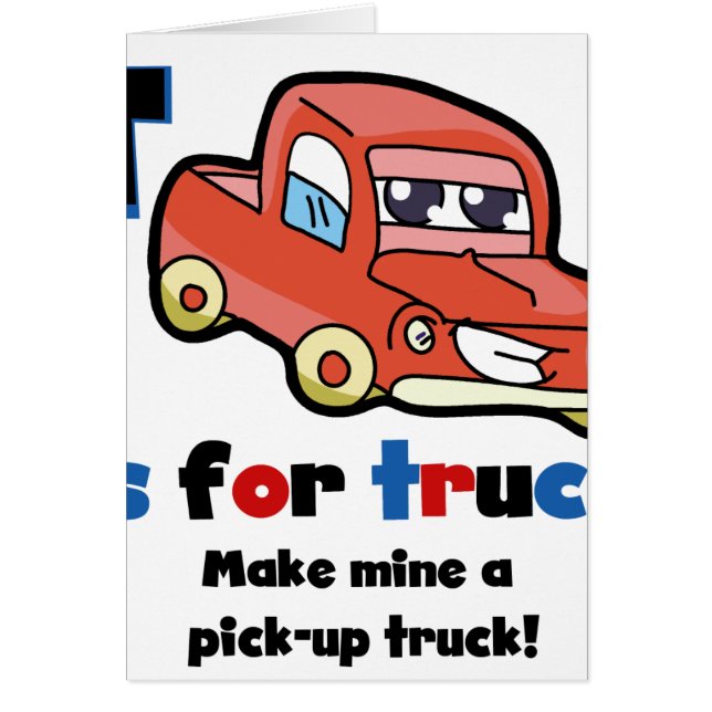 T is voor Truck (Voorkant)