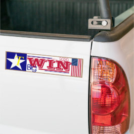 T is voor Trump Big Win 2020 Bumpersticker