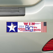 T is voor Trump Big Win 2024 Bumpersticker (Op auto)