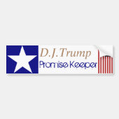 T is voor Trump Promise Keeper Bumpersticker (Voorkant)