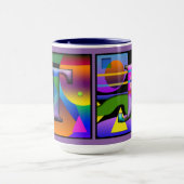 "T" & "J" Monogrammed koffiemok Mok (Midden)