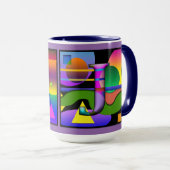 "T" & "J" Monogrammed koffiemok Mok (Voorkant rechts)