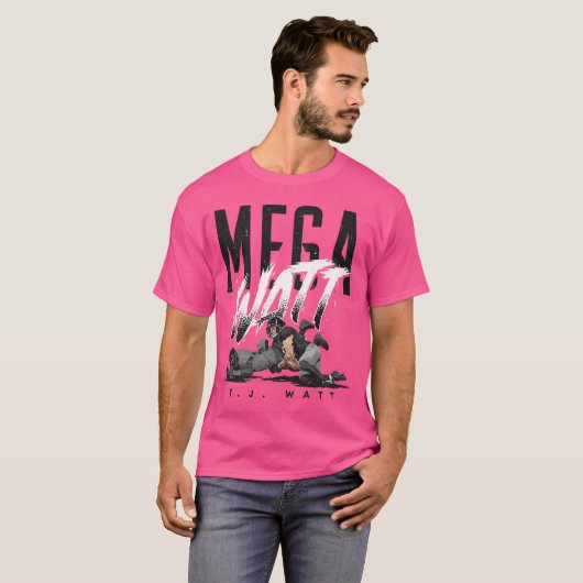 T.J. Watt Mega Watt T-shirt (Voorkant volledig)