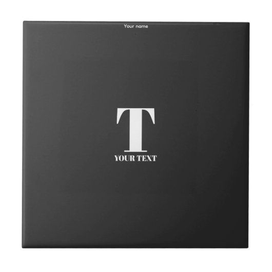 T-Je naam op maat Tegeltje (Voorkant)