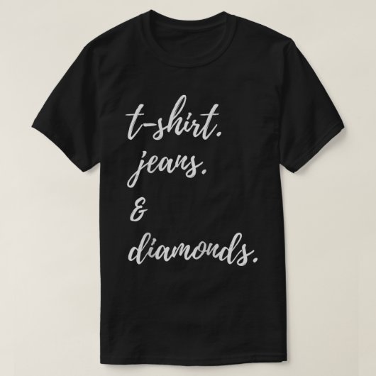 T Jeans Diamonds T-shirt (Design voorkant)
