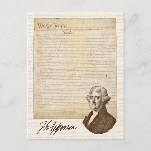 T. Jefferson: Truth & Newspapers - Briefkaart (Voorkant)