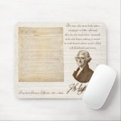 T. Jefferson: Truth & Newspapers - Mousepad Muismat (Met muis)