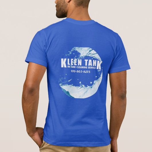 T Kleen Tank met korte mouwen (Achterkant)