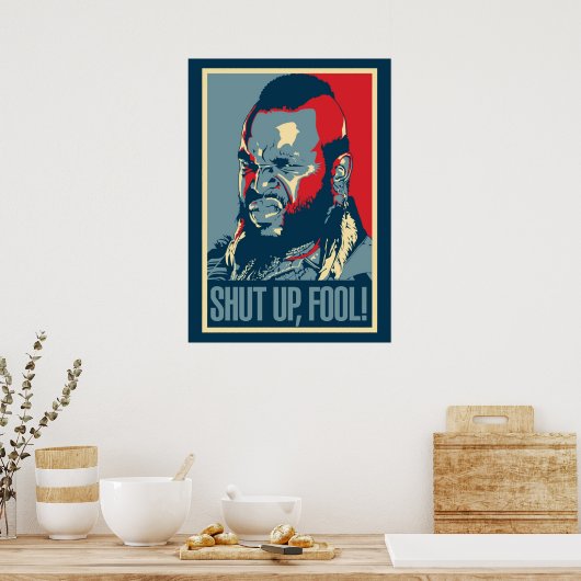 T Kop dicht. Poster (Keuken)