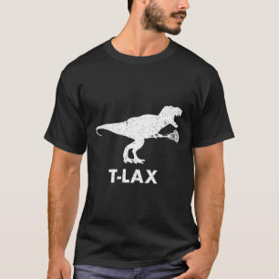 T-lax Dinosaur . Cool Dino Lax Lacrosse Speler  T-shirt