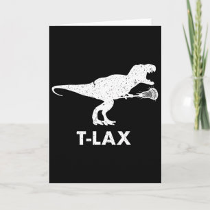 T-lax Dinosaur. Cool Dino Lax Speler Lacrosse  Kaart