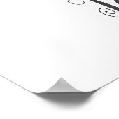 T Letter Monogram Groene Muurprint met naam voor d Poster (Hoek)