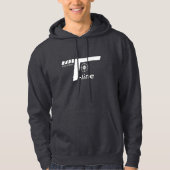T-lijn hoodie (wit Logo design) (Voorkant)