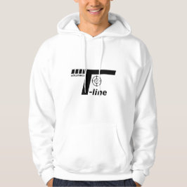 T-lijn witte hoodie