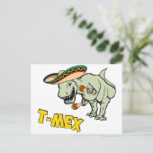T-Mex T-Rex Mexican Tyrannosaurus Dinosaur Briefkaart (Staand voorkant)