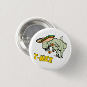 T-Mex T-Rex Mexican Tyrannosaurus Dinosaur Ronde Button 3,2 Cm (Voorkant /achterkant)
