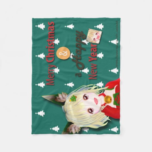 t_mikage blanket[CHRISTMAS]/ミカゲブランケット[CHRISTMAS] Fleece Deken (Voorkant)