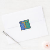 T - MINIATURE VIERKANTE STICKER (Envelop)
