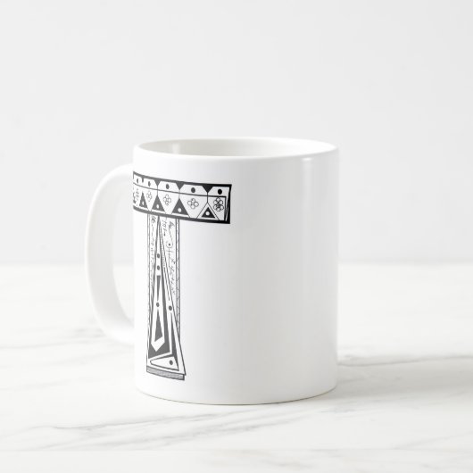 "T"-Mok Koffiemok (Voorkant links)