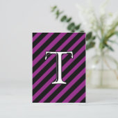 T Monogram Briefkaart (Staand voorkant)