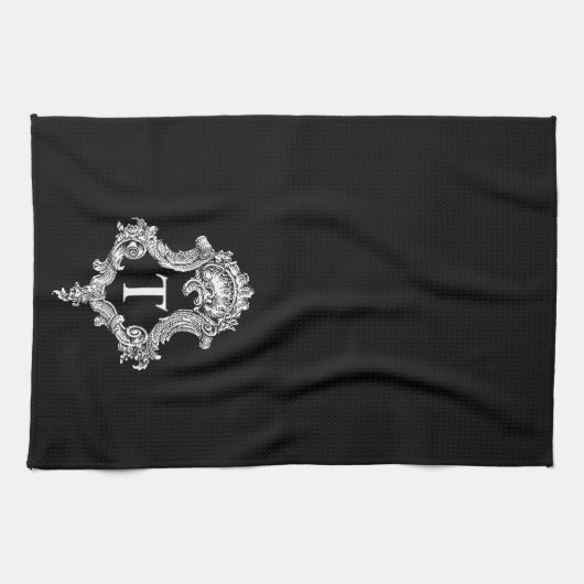 T Monogram Initiaal Theedoek (Horizontaal)