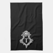 T Monogram Initiaal Theedoek (Verticaal)