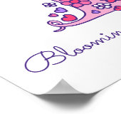 T monogram kunst Thalia meisjesnaam betekenis post Poster (Hoek)