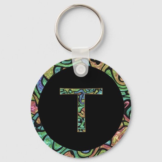 T Monogram Sleutelhanger (Voorkant)