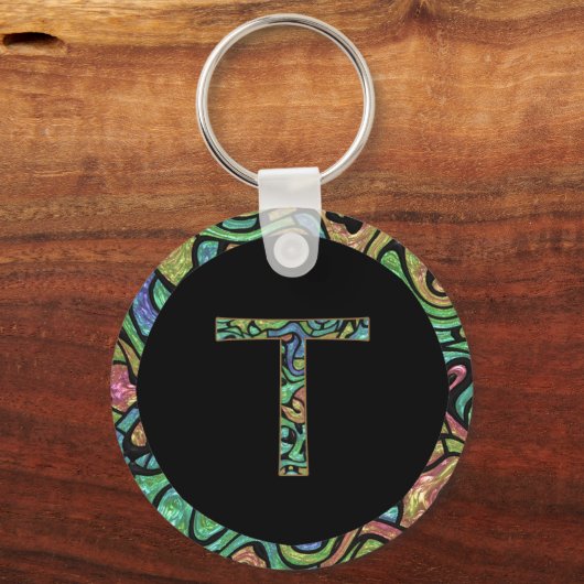 T Monogram Sleutelhanger (Voorkant)