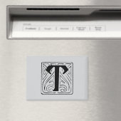 T Monogramm schwarz Magneet (Insitu (Vaatwasser))