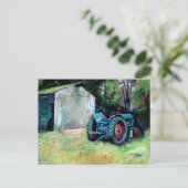 T' Old tractor Postcard Briefkaart (Staand voorkant)
