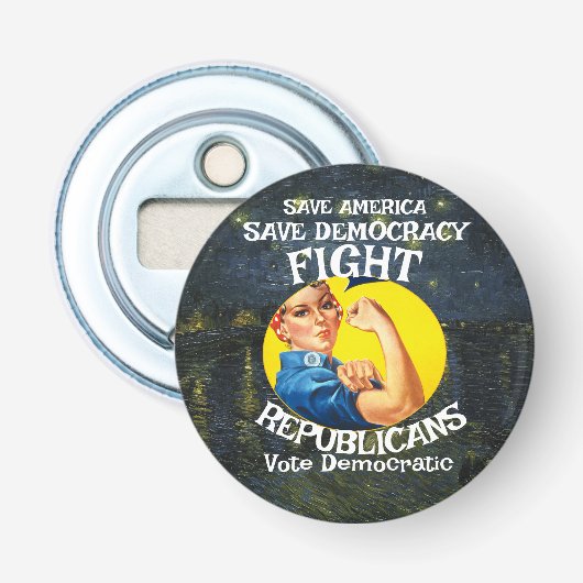 T OVERH FISA ATF TSA FEMA HUD IRS DHS LF GSW KOSTE BUTTON FLESOPENER (Voorkant)
