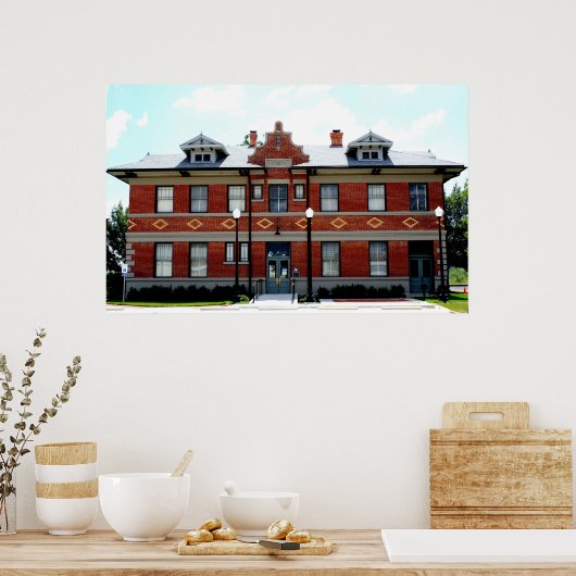 T&P Railroad Station, Baird, Texas Poster (Keuken)