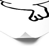 T-Pose T-Rex Sketch Perfect Poster (Hoek)