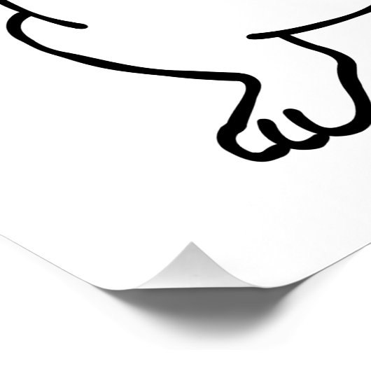 T-Pose T-Rex Sketch Perfect Poster (Hoek)