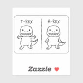 T-Pose T-Rex Sketch Sticker (Vel)