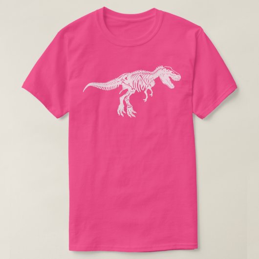 T Re Skeleton Dinosaur T-shirt (Design voorkant)