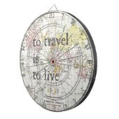 T Reizen is om te leven Dartbord (Voorkant Rechts)