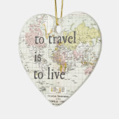 T Reizen is om te leven Keramisch Ornament (Links)