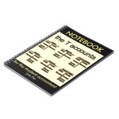 "T-rekeningen" Notitieboek (Linkerzijde)