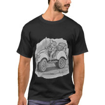 T-Retro Adventure Rider-Vintage Car Sketch Design