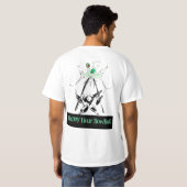 t Retro Style Bowling Bowlers Team Happy Hour bowl T-shirt (Achterkant volledig)