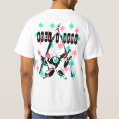 t Retro Style Bowling Bowlers Team vegas sterren T-shirt (Achterkant)