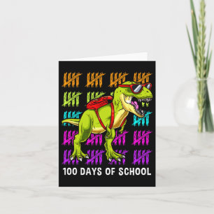 T Rex 100 Days of School Dinosaur T Rex Kinder Jon Kaart