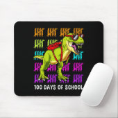 T Rex 100 Days of School Dinosaur T Rex Kinder Jon Muismat (Met muis)