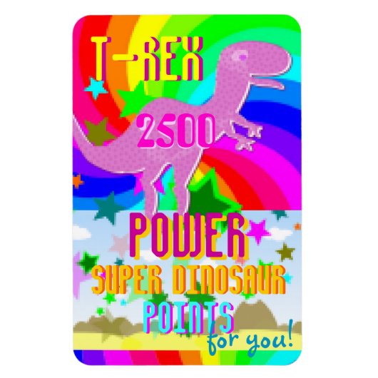 T-Rex 2500 Power Super Dino Punten Magneet voor u! (Verticaal)