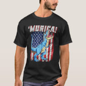 T rex 4th Juli Boys Mannen Funny Dinosaur Murica U T-shirt (Voorkant)