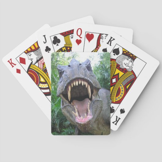 T-Rex-afspeelkaarten Pokerkaarten (Achterkant)