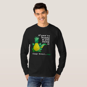 T Rex als je gelukkig bent en je weet dat het je g T-shirt